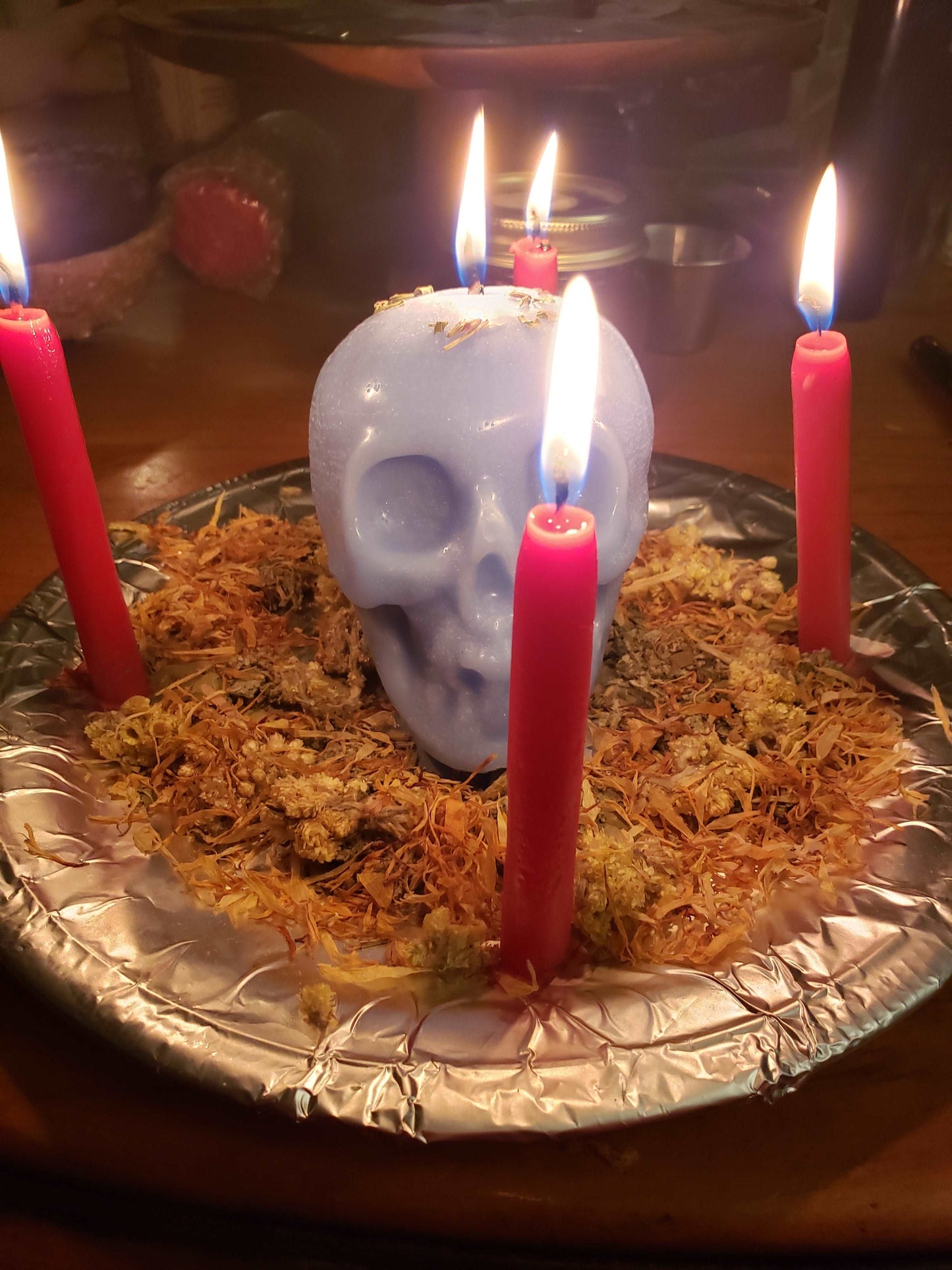 Domination Skull Candle Working