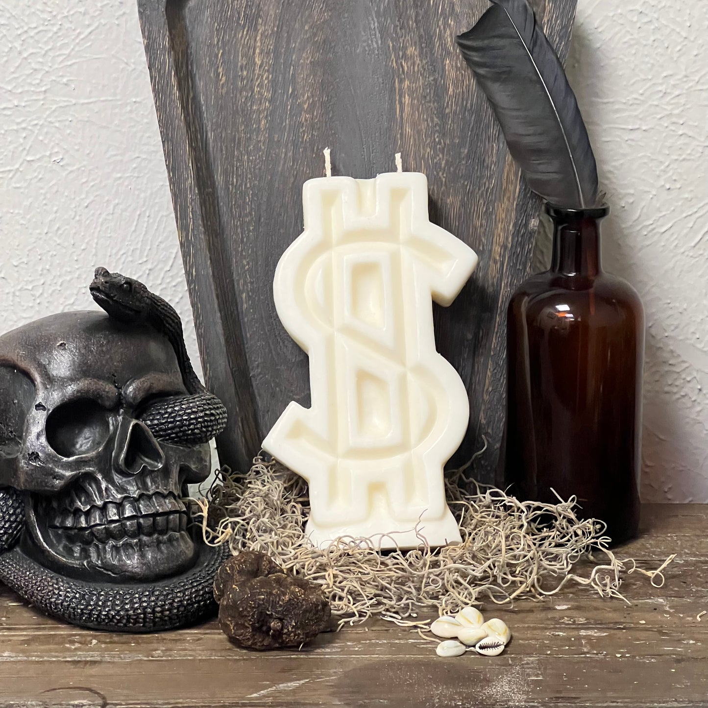 Dollar Sign Candle (Large)