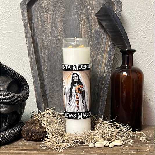 Santa Muerte (White Robe) 7 Day Fixed Candle