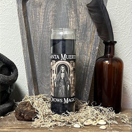 Santa Muerte (Black Robe) Candle Run Service